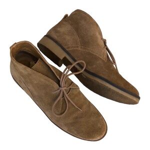 Lucky Brand Women's Garboh Brown Suede Leather Lace Up Ankle Chukka Boot 8.5